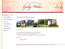 Tablet Screenshot of ferienwohnungen-gaby-weber.de